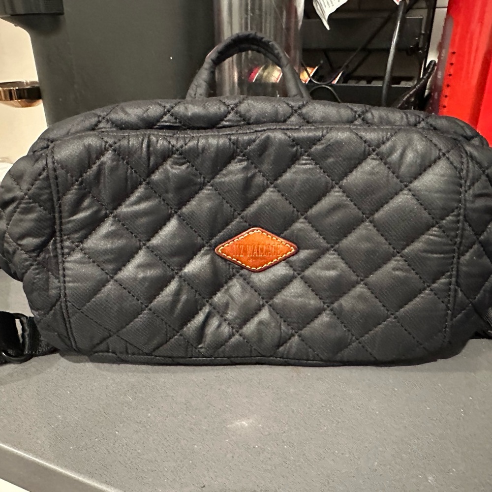MZ Wallace Black Quilted Top Handle Women's backpack - Picture 2 of 6